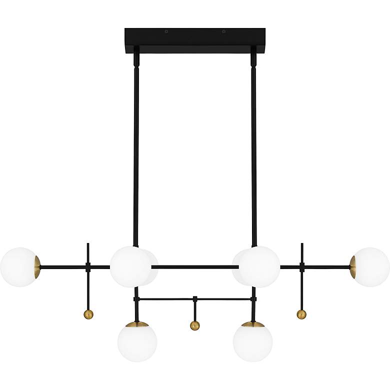 Image 5 Quoizel Blaire 39 1/2" Wide Black 8-Light LED Island Pendant more views