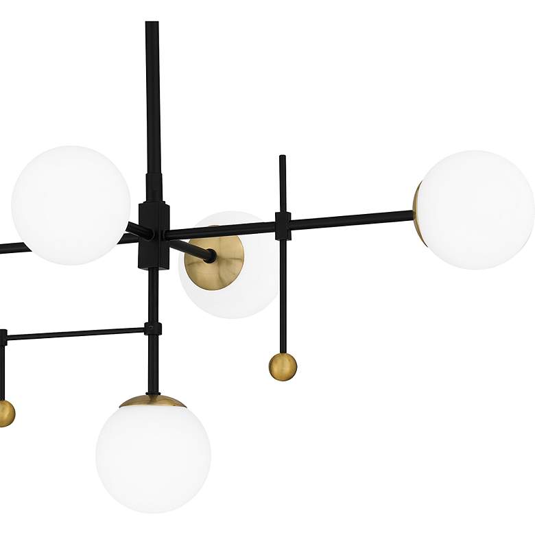 Image 7 Quoizel Blaire 39 1/2" Wide Black 8-Light LED Island Pendant more views