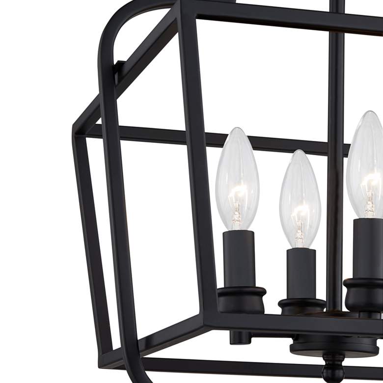 Image 3 Quoizel Blanche 14" Wide Matte Black 4-Light Ceiling Light more views