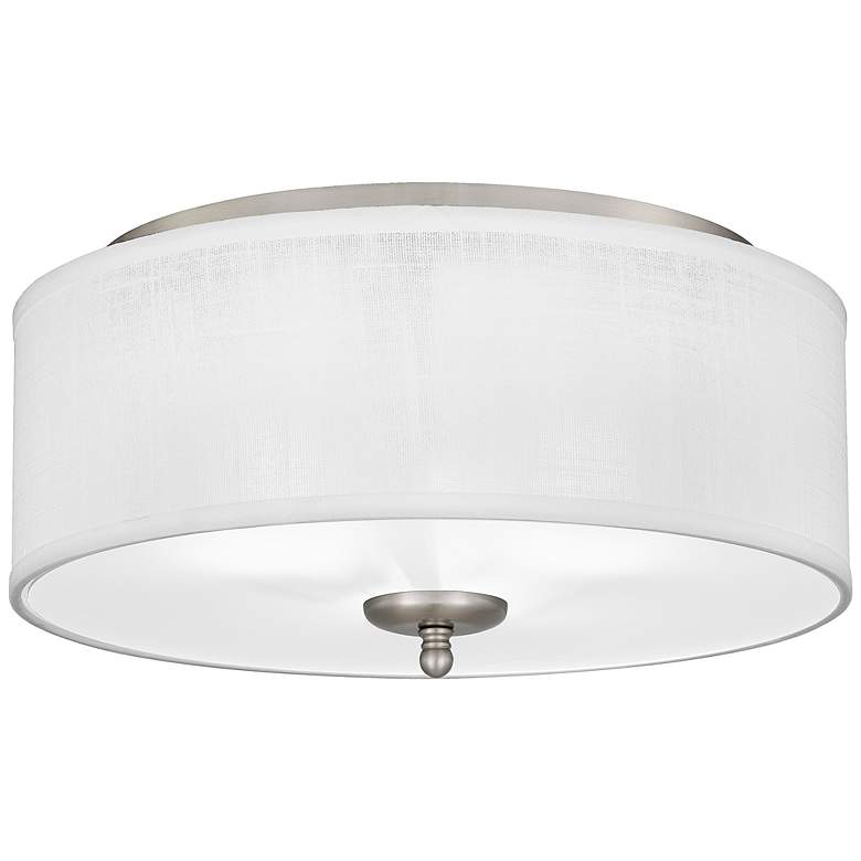 Image 3 Quoizel Blanche 16" Wide Matte Black Ceiling Light