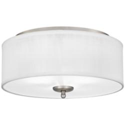 Quoizel Blanche 16" Wide Matte Black Ceiling Light