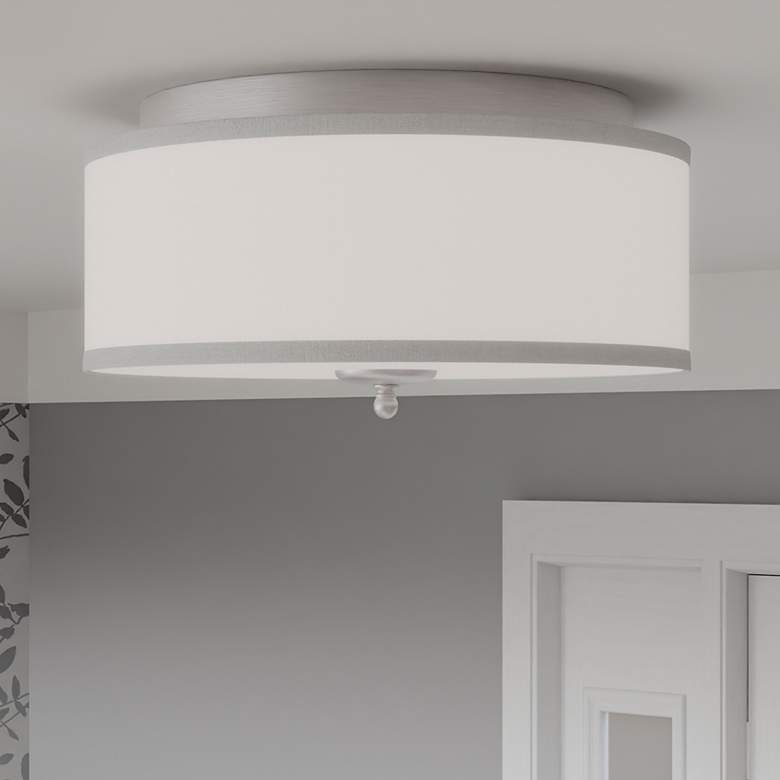 Image 2 Quoizel Blanche 16" Wide Matte Black Ceiling Light