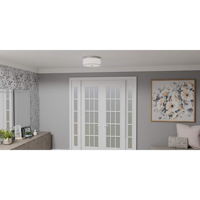 Image 4 Quoizel Blanche 16" Wide Matte Black Ceiling Light more views