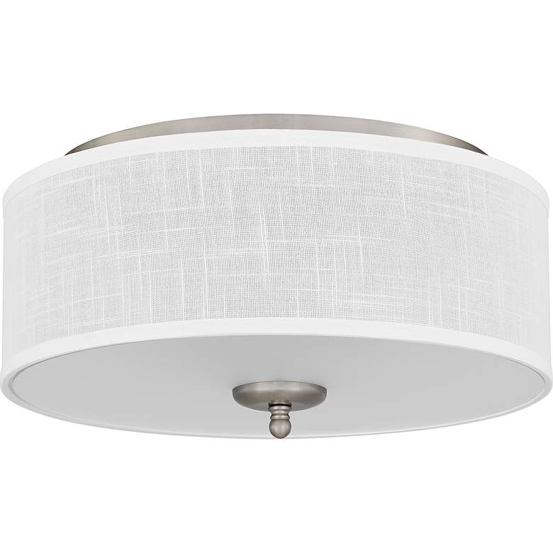 Image 5 Quoizel Blanche 16" Wide Matte Black Ceiling Light more views