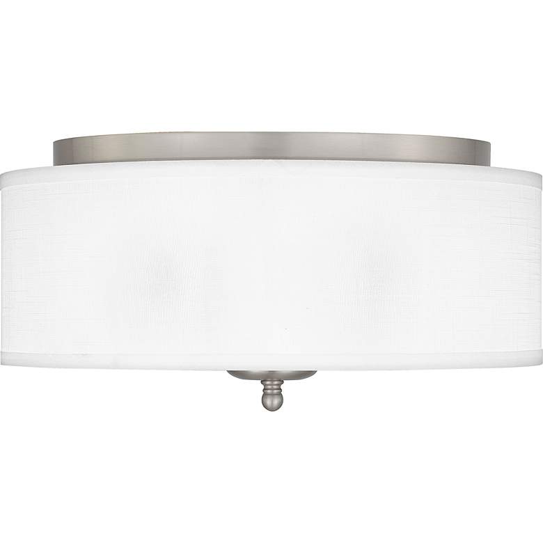 Image 6 Quoizel Blanche 16" Wide Matte Black Ceiling Light more views