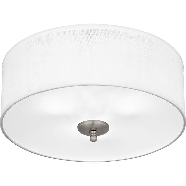 Image 7 Quoizel Blanche 16" Wide Matte Black Ceiling Light more views