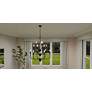 Thumbnail4 of Quoizel Blanche 32" Matte Black 15-Light Tiered Candelabra Chandelier more views