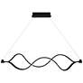 2_Quoizel Bleecker 38 3/4"W Matte Black LED Linear Chandelier