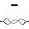Quoizel Bleecker 38 3/4"W Matte Black LED Linear Chandelier