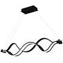 5_Quoizel Bleecker 38 3/4"W Matte Black LED Linear Chandelier more views
