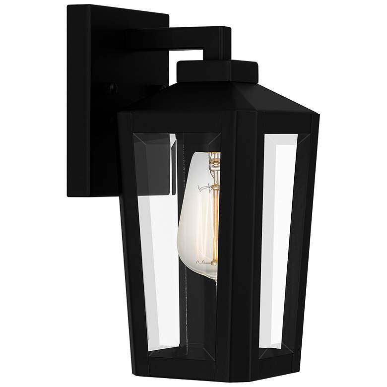 Image 3 Quoizel Blomfield 10 1/2 inch High Matte Black Outdoor Wall Light