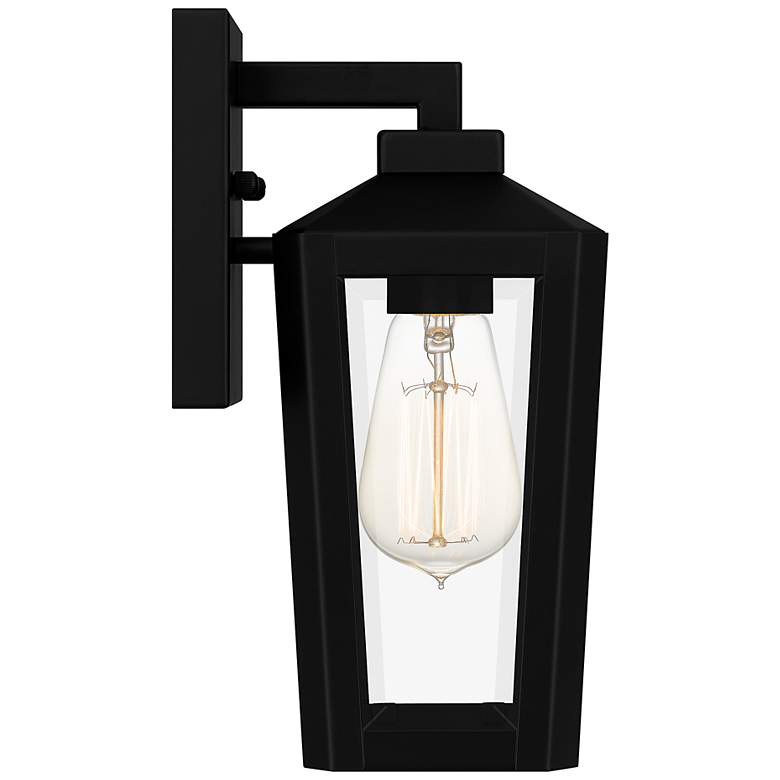 Image 4 Quoizel Blomfield 10 1/2" High Matte Black Outdoor Wall Light more views