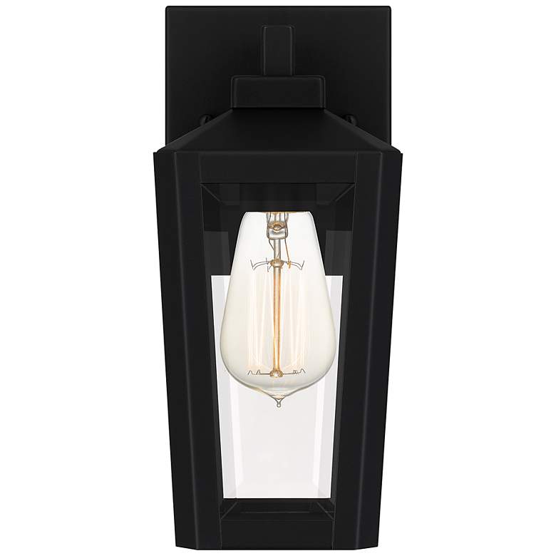 Image 5 Quoizel Blomfield 10 1/2" High Matte Black Outdoor Wall Light more views