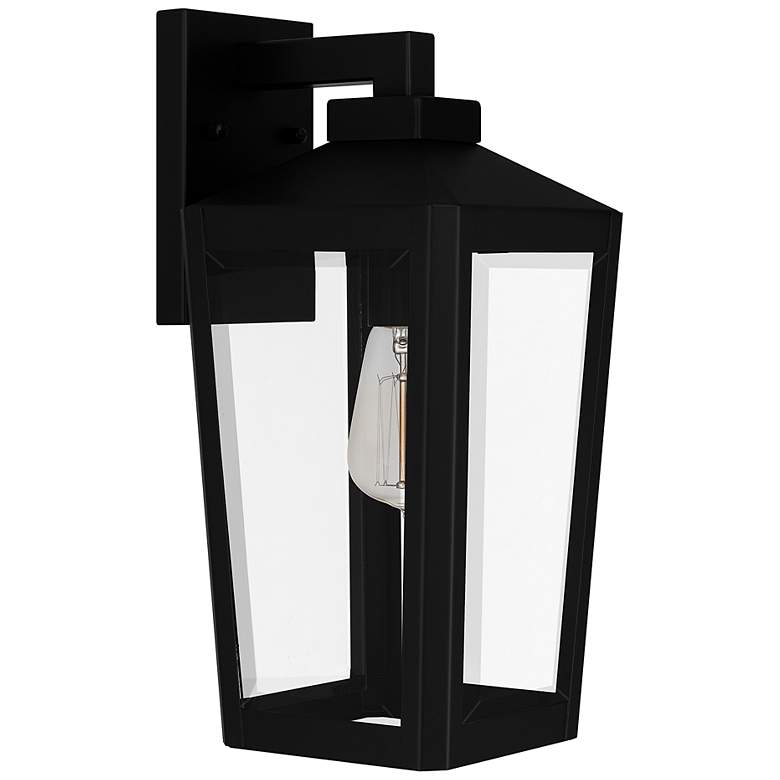 Image 3 Quoizel Blomfield 15 1/2" High Matte Black Outdoor Wall Light