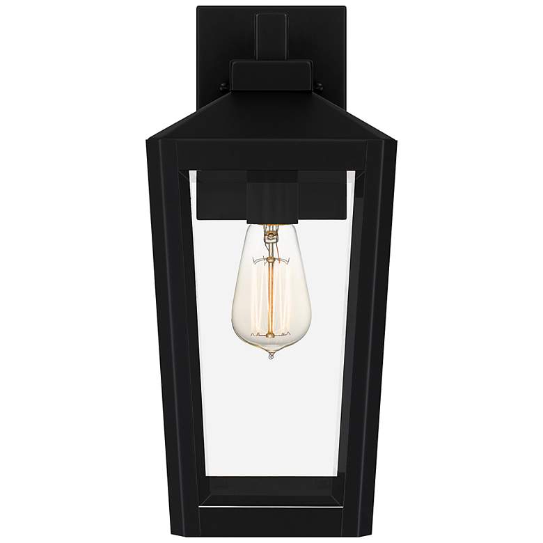 Image 5 Quoizel Blomfield 15 1/2" High Matte Black Outdoor Wall Light more views
