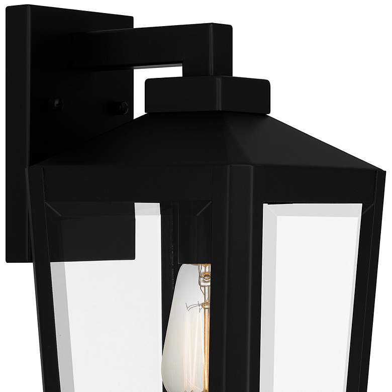 Image 6 Quoizel Blomfield 15 1/2" High Matte Black Outdoor Wall Light more views