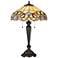 Quoizel Blossoms Imperial Bronze Tiffany-Style Table Lamp