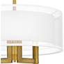 7_Quoizel Bodnar 15" Wide Aged Brass Drum Ceiling Light more views