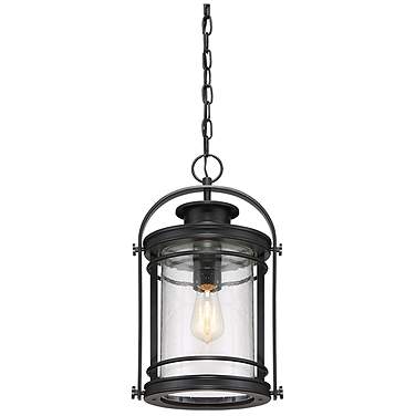 Quoizel Booker 17 3/4"H Mystic Black Outdoor Hanging Light