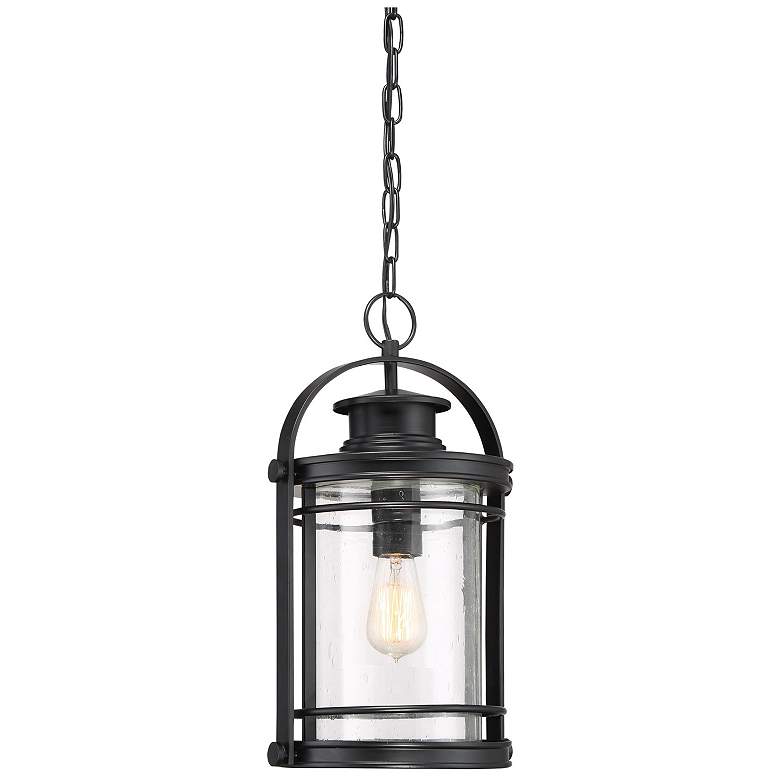 Image 3 Quoizel Booker 17 3/4"H Mystic Black Outdoor Hanging Light more views