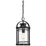 3_Quoizel Booker 17 3/4"H Mystic Black Outdoor Hanging Light more views