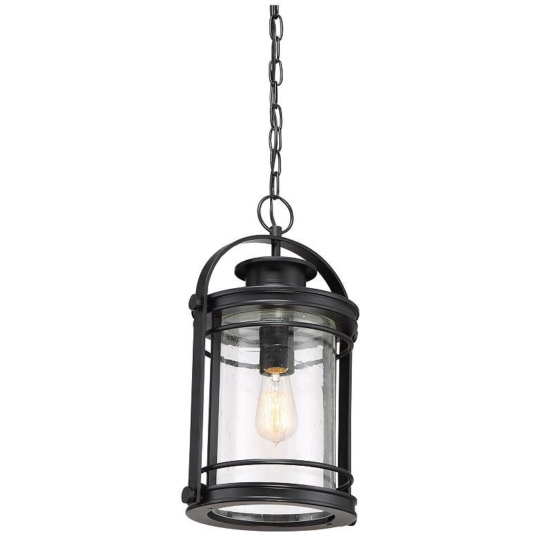 Image 4 Quoizel Booker 17 3/4"H Mystic Black Outdoor Hanging Light more views