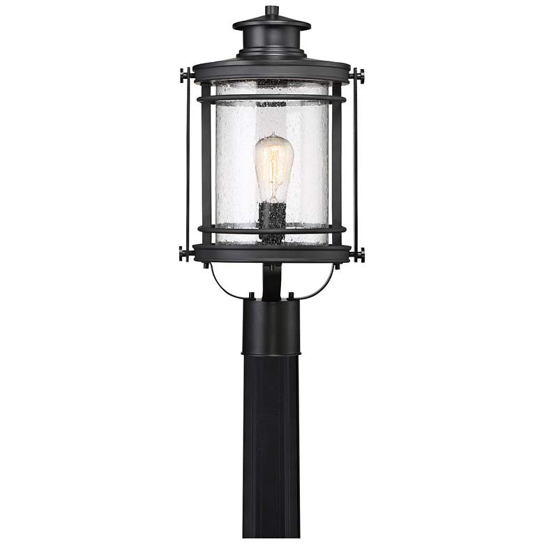 Image 1 Quoizel Booker 19 1/2" High Mystic Black Outdoor Post Light