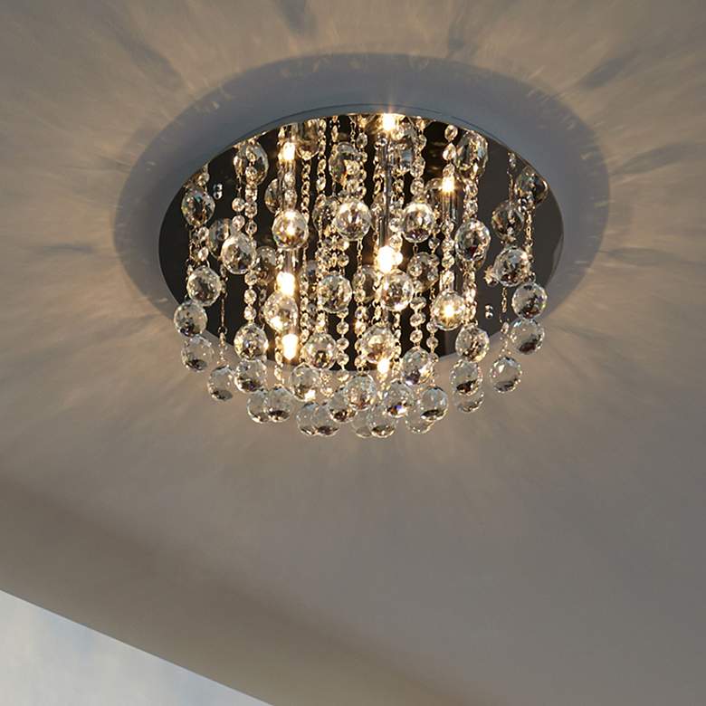 Image 1 Quoizel Bordeaux 19 3/4" Wide Polished Chrome Ceiling Light