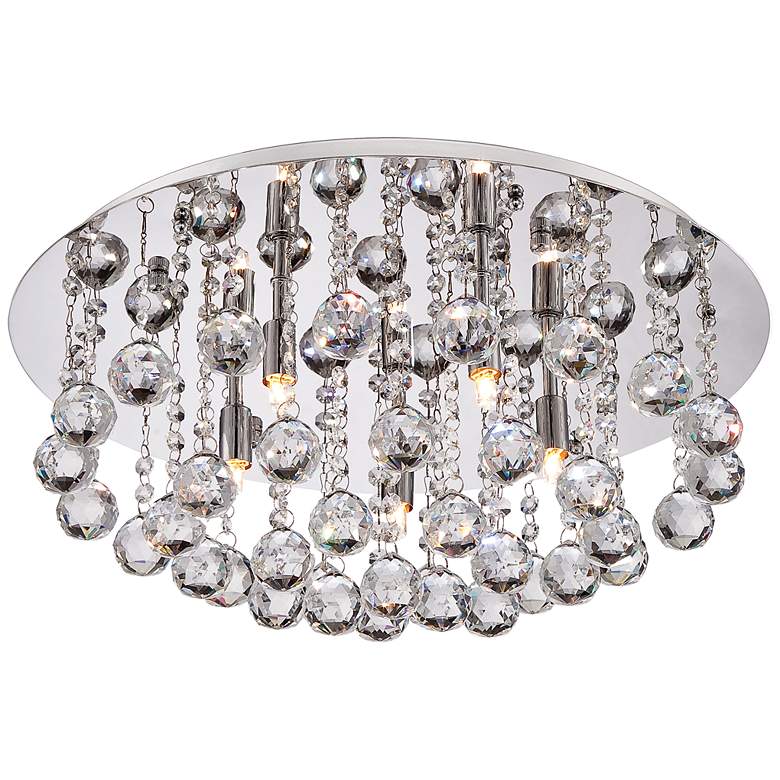 Image 3 Quoizel Bordeaux 19 3/4" Wide Polished Chrome Ceiling Light more views