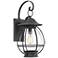 Quoizel Boston 21 1/2" High Mottled Black Outdoor Wall Light