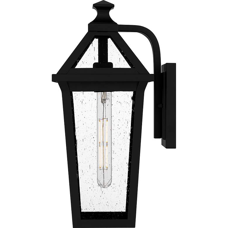 Image 5 Quoizel Boulevard 17 1/2"H Matte Black Outdoor Wall Light more views