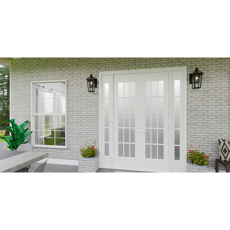 Image 6 Quoizel Boulevard 17 1/2"H Matte Black Outdoor Wall Light more views