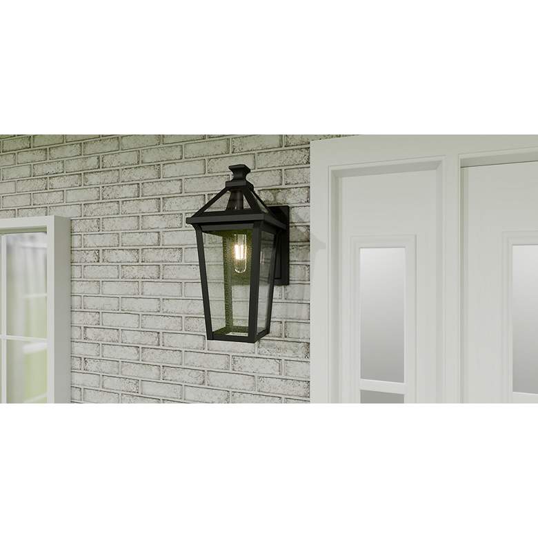 Image 7 Quoizel Boulevard 17 1/2"H Matte Black Outdoor Wall Light more views