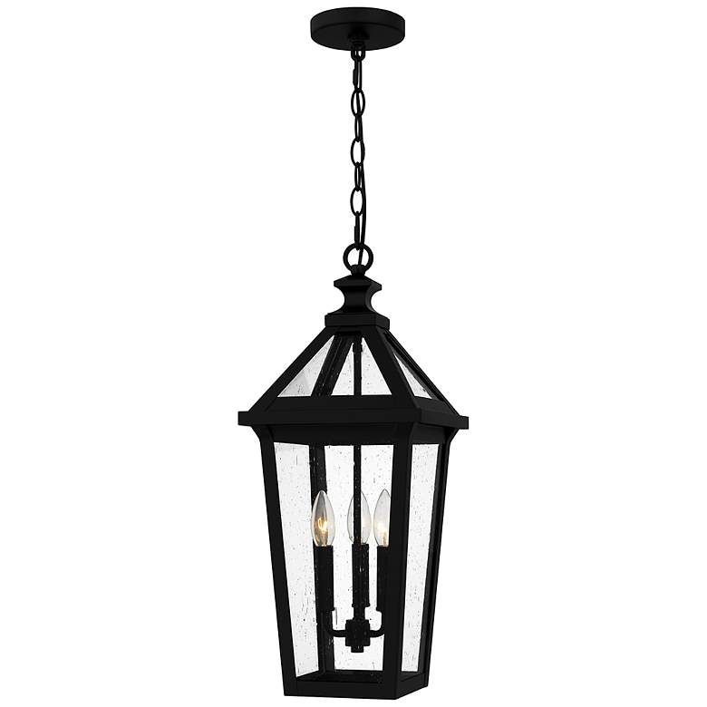 Image 2 Quoizel Boulevard 23" High Matte Black Outdoor Hanging Light