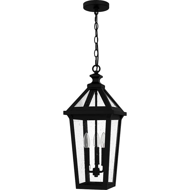 Image 3 Quoizel Boulevard 23" High Matte Black Outdoor Hanging Light more views