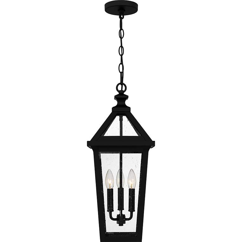 Image 4 Quoizel Boulevard 23" High Matte Black Outdoor Hanging Light more views