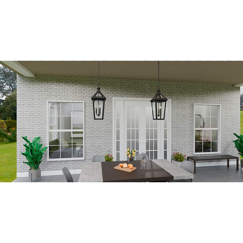 Image 6 Quoizel Boulevard 23" High Matte Black Outdoor Hanging Light more views