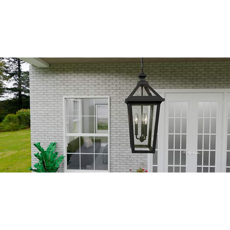 Image 7 Quoizel Boulevard 23" High Matte Black Outdoor Hanging Light more views