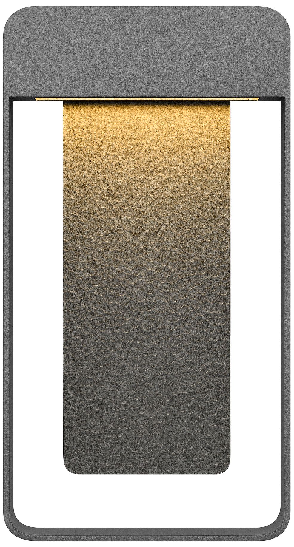 Quoizel Bourdon 14" High Matte Titanium Outdoor LED Wall Light