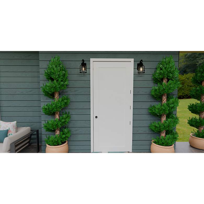 Image 3 Quoizel Bowles 12" High 1-Light Earth Black Outdoor Wall Lantern more views
