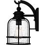 6_Quoizel Bowles 12" High Earth Black Outdoor Wall Light more views