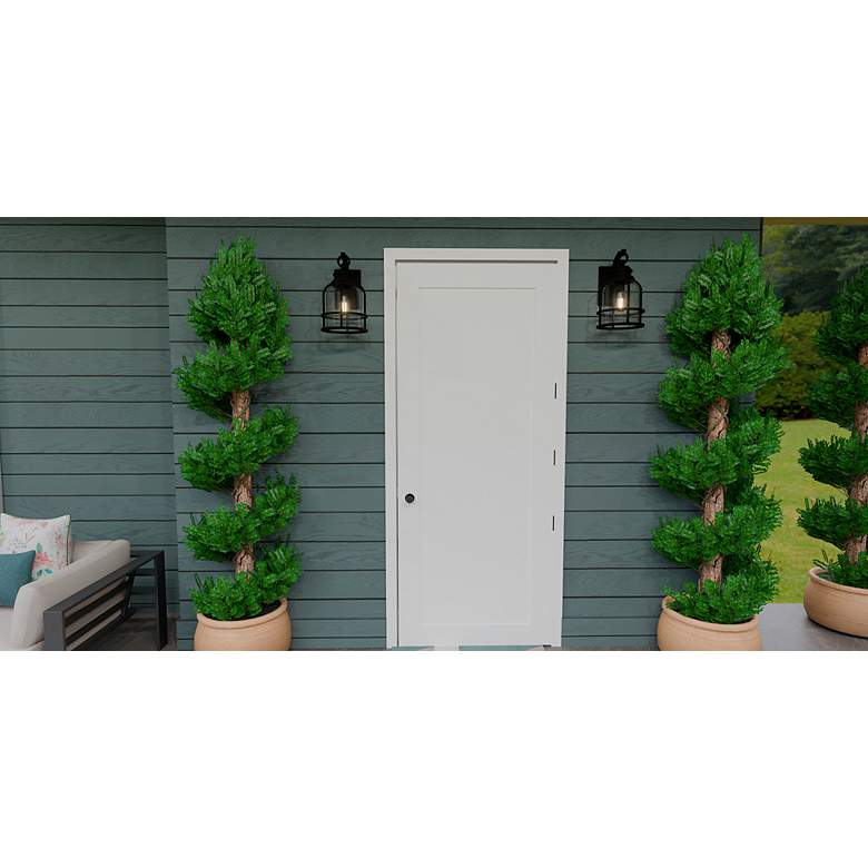 Image 3 Quoizel Bowles 14 1/2" High Earth Black Outdoor Wall Light more views