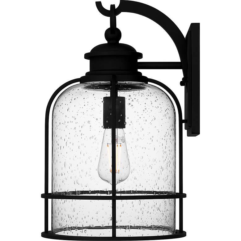 Image 6 Quoizel Bowles 16 1/2" High 1-Light Earth Black Outdoor Wall Lantern more views