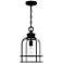 Quoizel Bowles 16 1/4"H Earth Black Outdoor Hanging Light