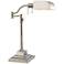 Quoizel Bradford Polished Nickel Adjustable Desk Lamp