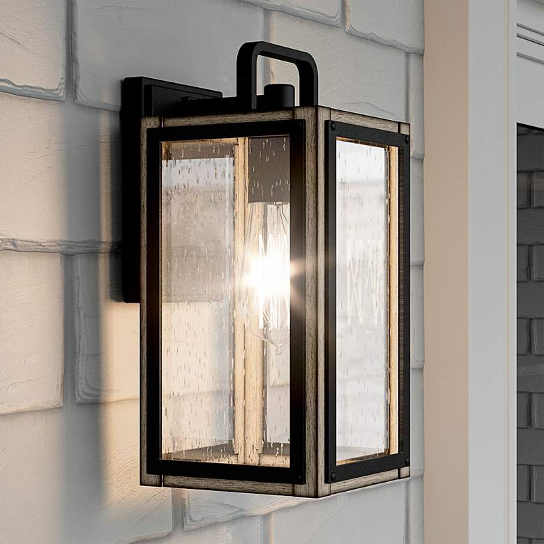 Image 1 Quoizel Bramshaw 11 1/2 inch High Matte Black Outdoor Wall Light