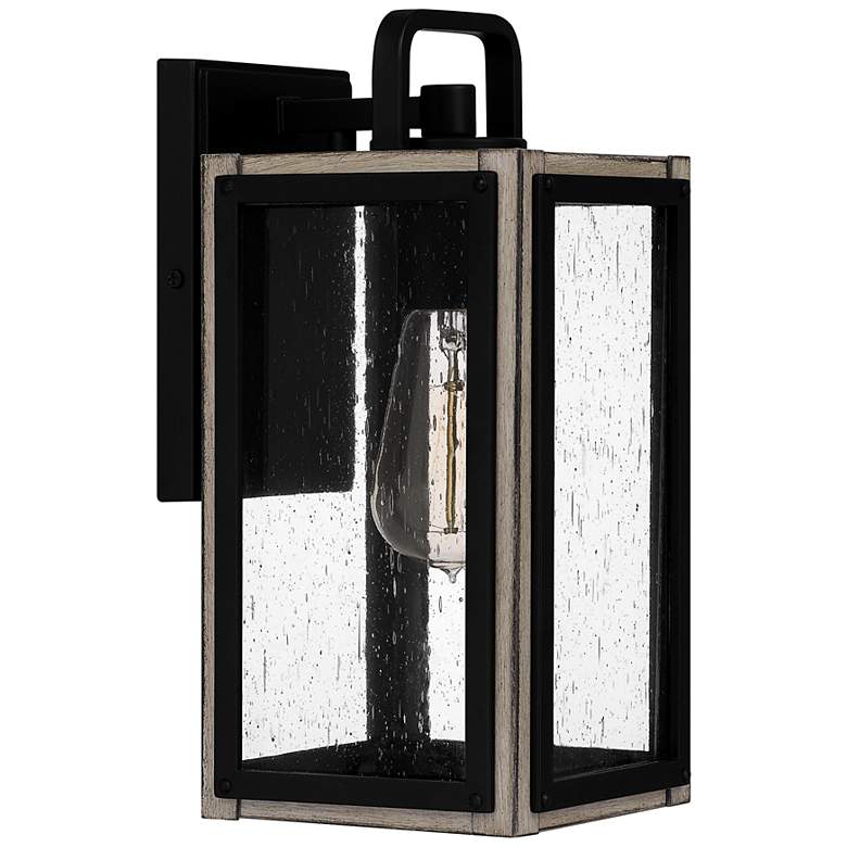 Image 5 Quoizel Bramshaw 11 1/2 inch High Matte Black Outdoor Wall Light more views