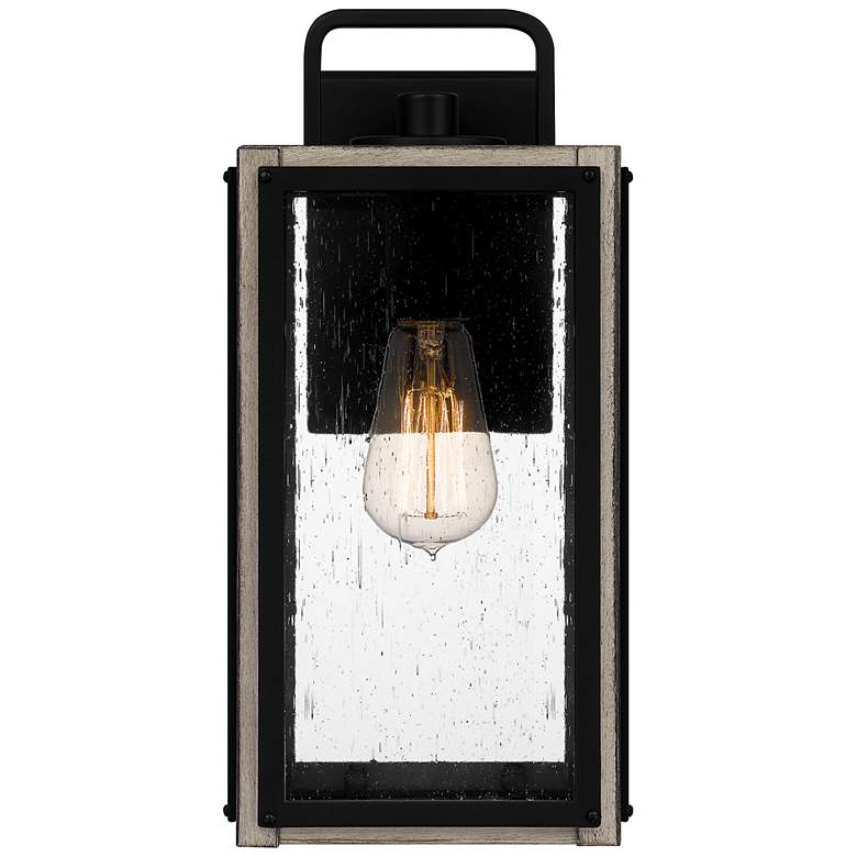 Image 4 Quoizel Bramshaw 13 3/4 inch High Matte Black Outdoor Wall Light more views