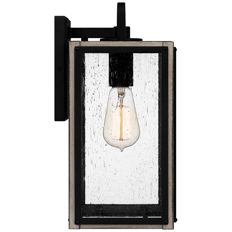 Image 5 Quoizel Bramshaw 13 3/4 inch High Matte Black Outdoor Wall Light more views