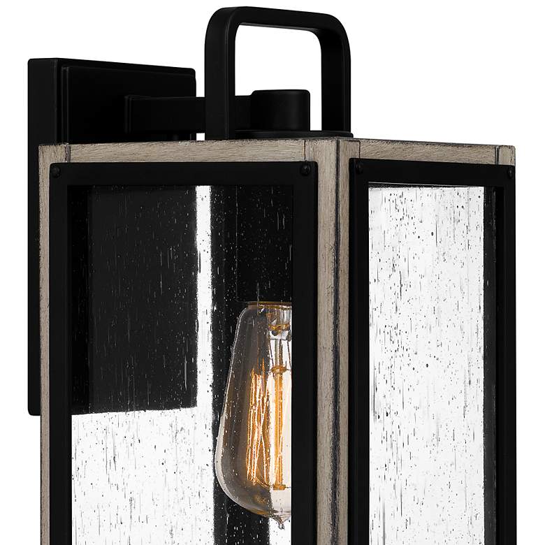 Image 6 Quoizel Bramshaw 13 3/4 inch High Matte Black Outdoor Wall Light more views